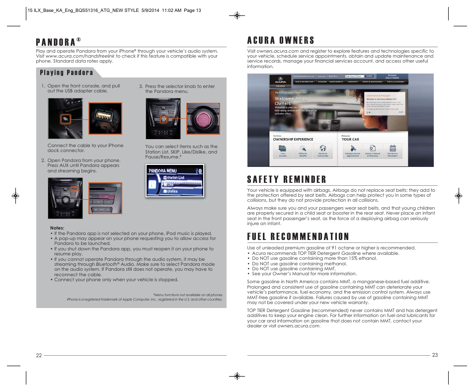 Acura 2015 ILX - Advanced Technology Guide (Premium) User Manual | Page 13 / 13