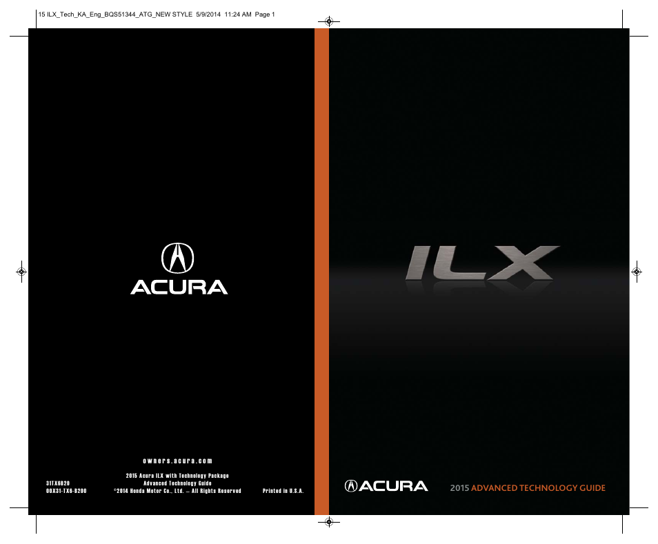 Acura 2015 ILX - Advanced Technology Guide (Technology) User Manual | 19 pages