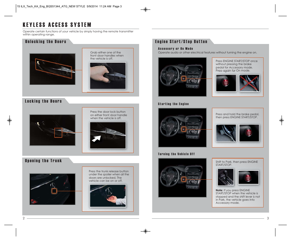 Acura 2015 ILX - Advanced Technology Guide (Technology) User Manual | Page 3 / 19