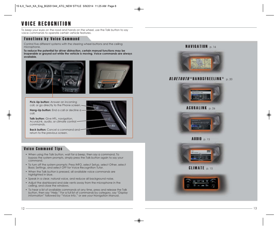 Acura 2015 ILX - Advanced Technology Guide (Technology) User Manual | Page 8 / 19