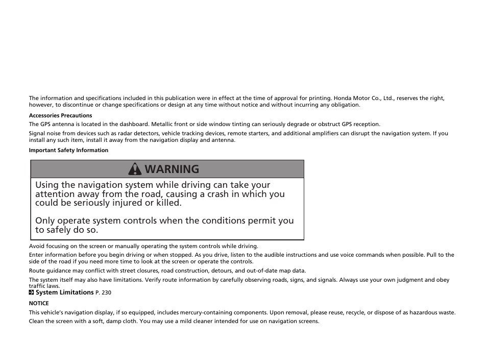 Acura 2015 ILX - Navigation Manual User Manual | 258 pages