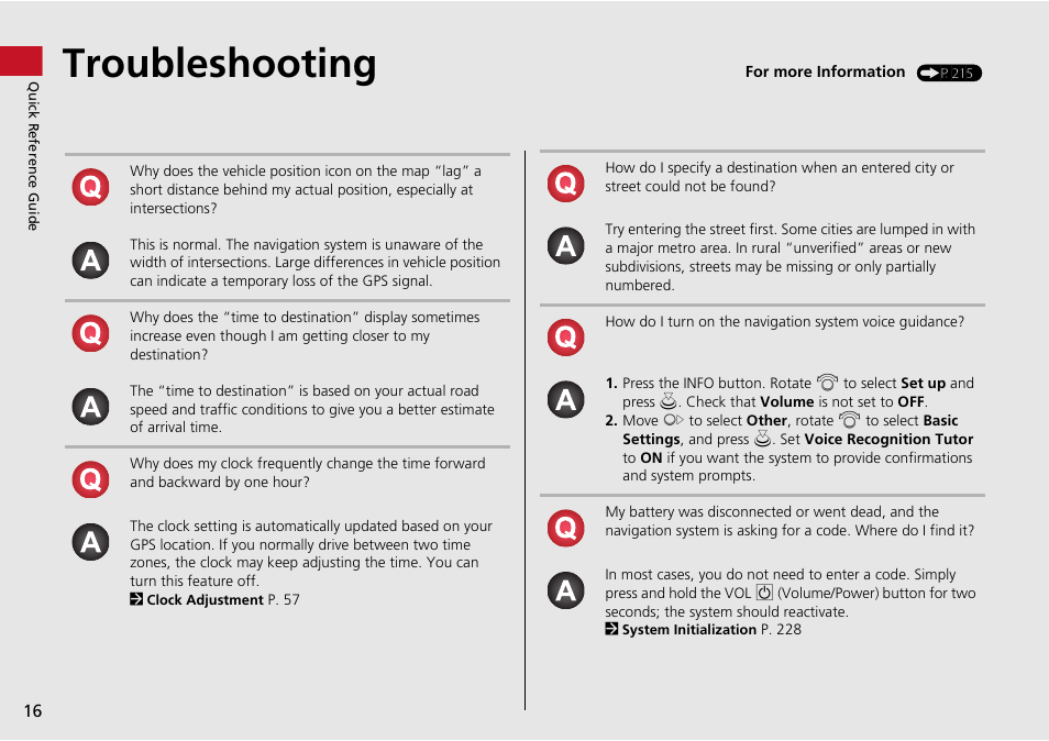 Troubleshooting | Acura 2015 ILX - Navigation Manual User Manual | Page 17 / 258