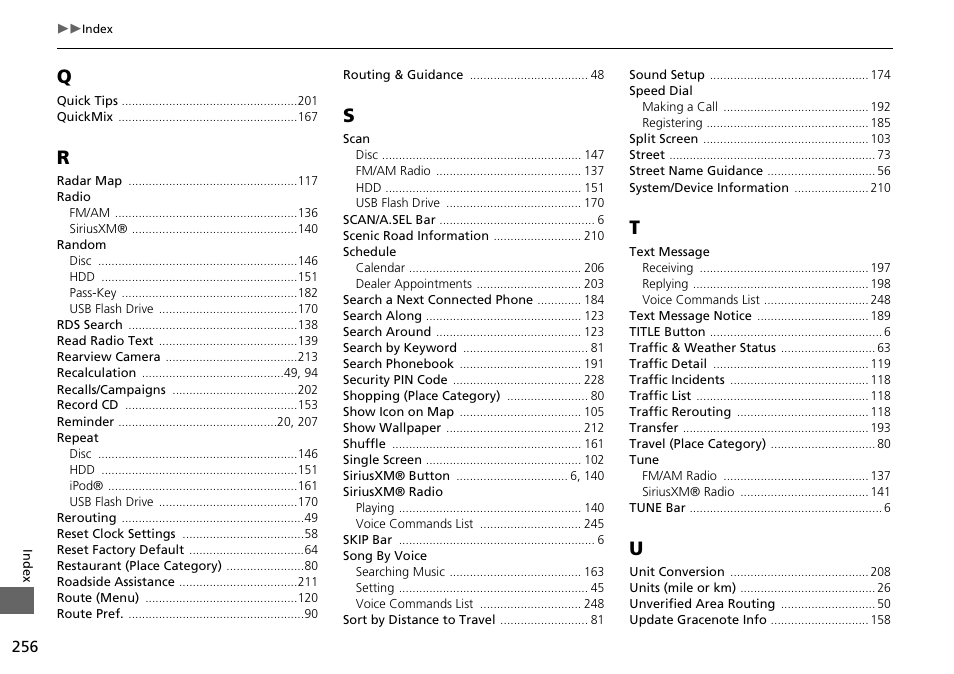 Acura 2015 ILX - Navigation Manual User Manual | Page 257 / 258