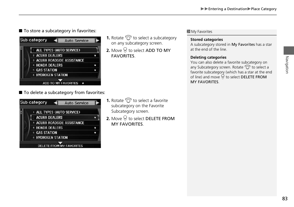 Acura 2015 ILX - Navigation Manual User Manual | Page 84 / 258