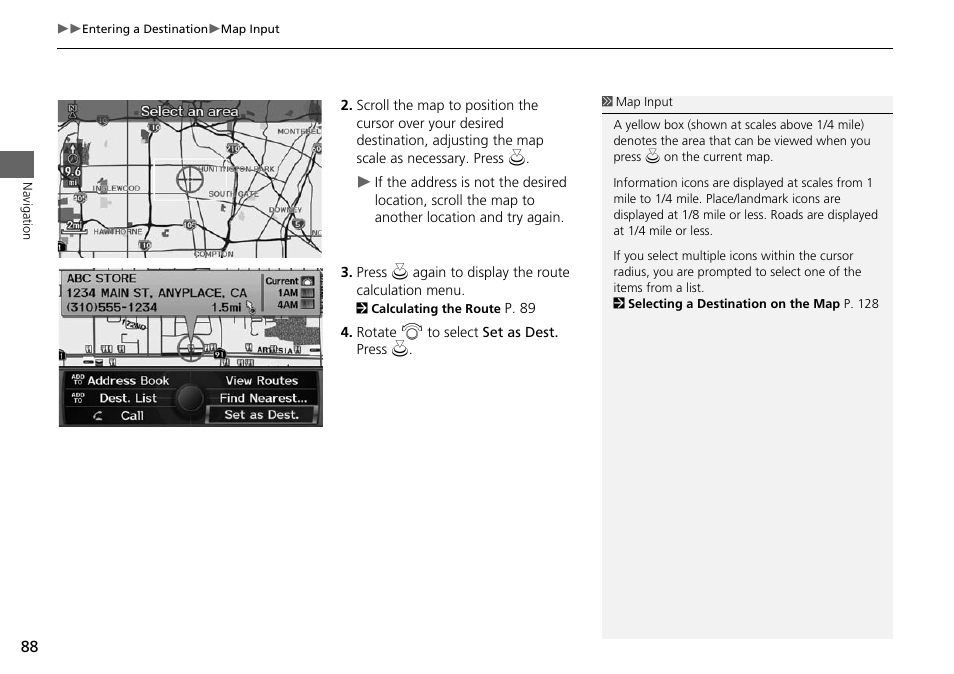 Acura 2015 ILX - Navigation Manual User Manual | Page 89 / 258