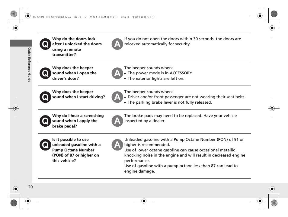 Acura 2015 ILX - Owner's Manual User Manual | Page 21 / 353
