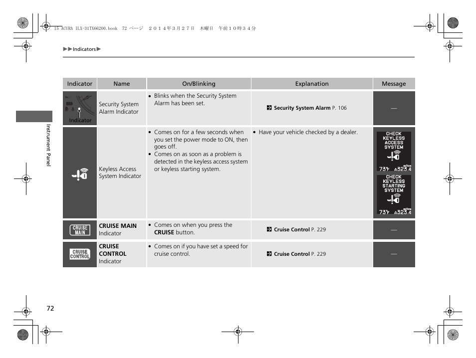 Acura 2015 ILX - Owner's Manual User Manual | Page 73 / 353