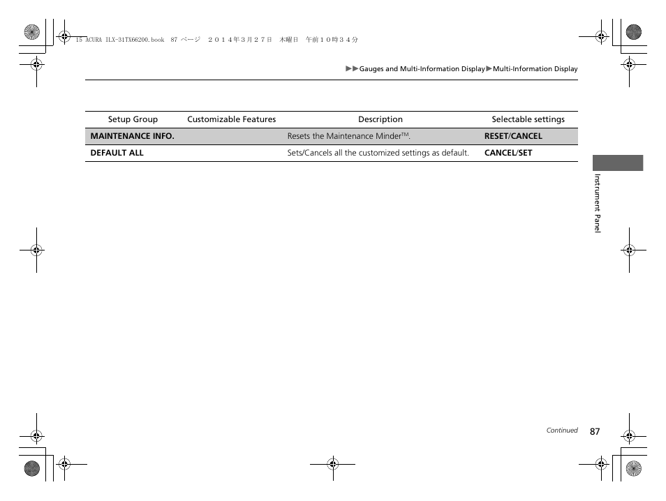 Acura 2015 ILX - Owner's Manual User Manual | Page 88 / 353