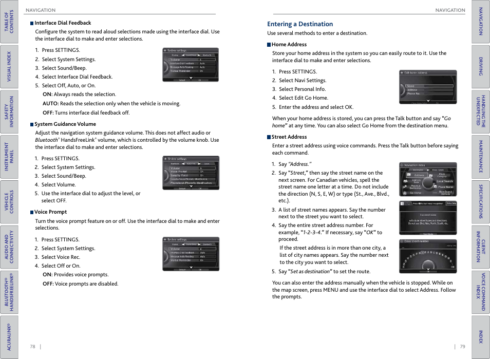 Entering a destination | Acura 2015 MDX - Owner's Guide (Without Software Update) Ver. ST02 User Manual | Page 43 / 79