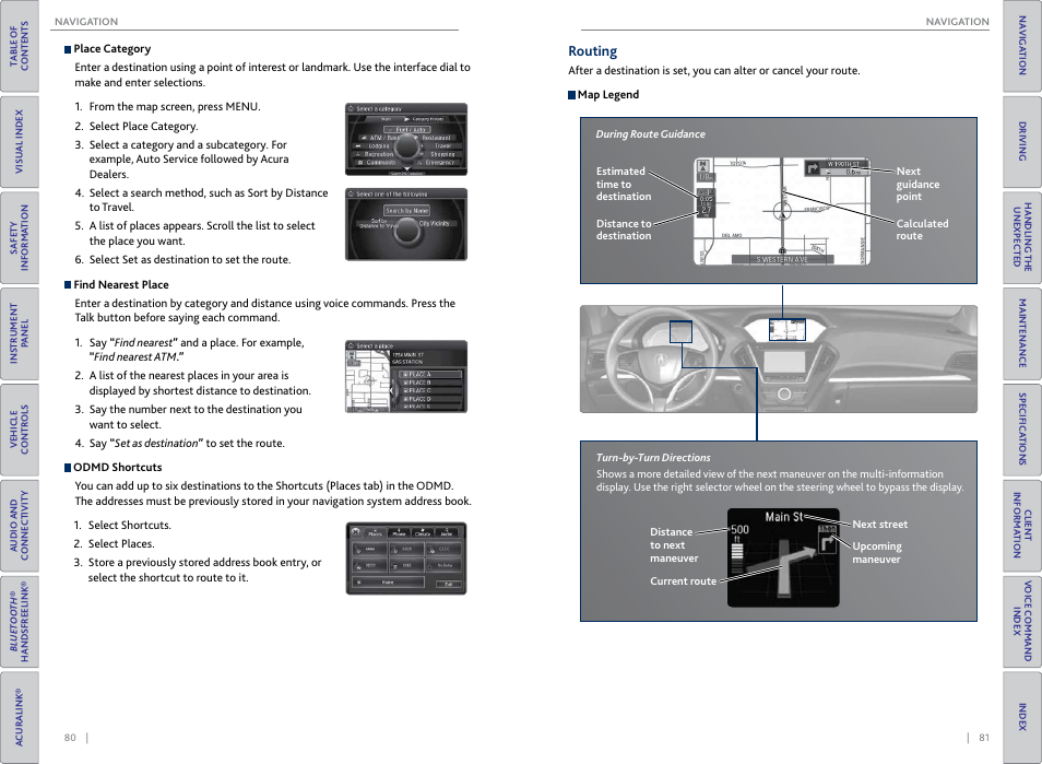 Routing | Acura 2015 MDX - Owner's Guide (Without Software Update) Ver. ST02 User Manual | Page 44 / 79