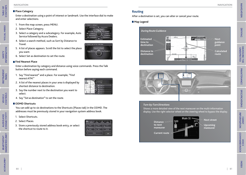 Routing | Acura 2015 MDX - Owner's Guide (With Software Update) Ver. ST03 User Manual | Page 44 / 79