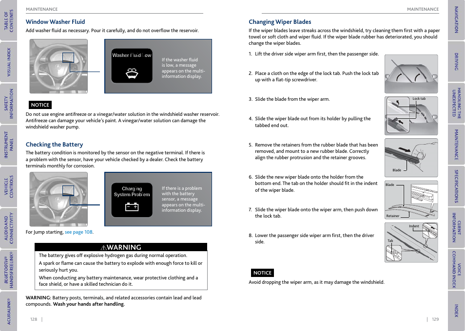 Warning | Acura 2015 MDX - Owner's Guide (With Software Update) Ver. ST03 User Manual | Page 68 / 79