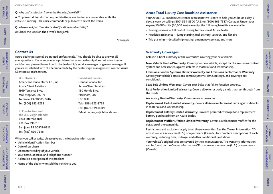 Acura 2015 MDX - Owner's Guide (With Software Update) Ver. ST03 User Manual | Page 74 / 79