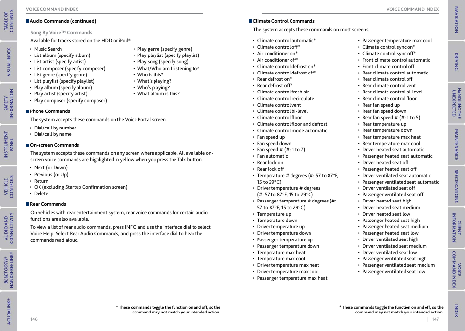 Acura 2015 MDX - Owner's Guide (With Software Update) Ver. ST03 User Manual | Page 77 / 79