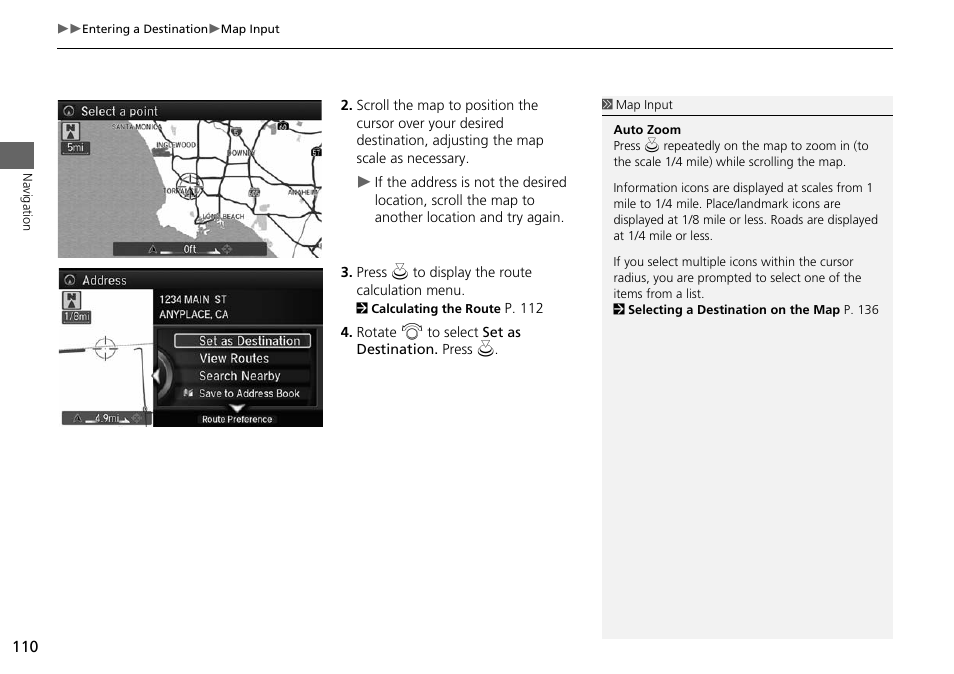 Acura 2015 MDX - Navigation Manual (Without Software Update) Ver. ST02 User Manual | Page 111 / 341