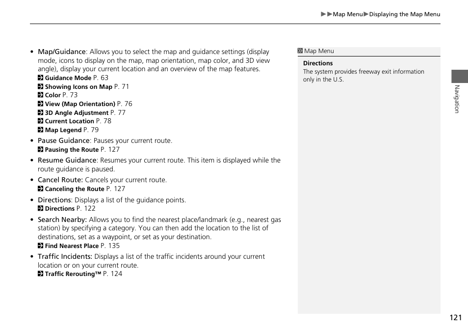 Acura 2015 MDX - Navigation Manual (Without Software Update) Ver. ST02 User Manual | Page 122 / 341