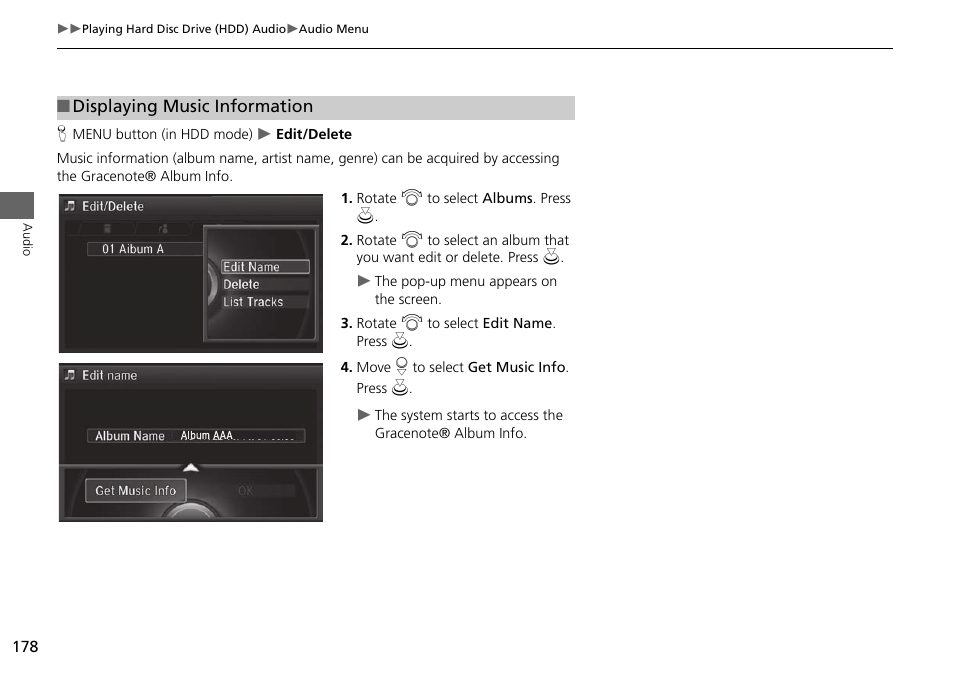 Acura 2015 MDX - Navigation Manual (Without Software Update) Ver. ST02 User Manual | Page 179 / 341