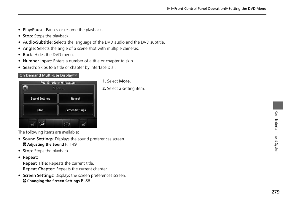 Acura 2015 MDX - Navigation Manual (Without Software Update) Ver. ST02 User Manual | Page 280 / 341