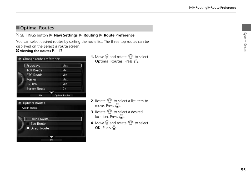 Acura 2015 MDX - Navigation Manual (Without Software Update) Ver. ST02 User Manual | Page 56 / 341