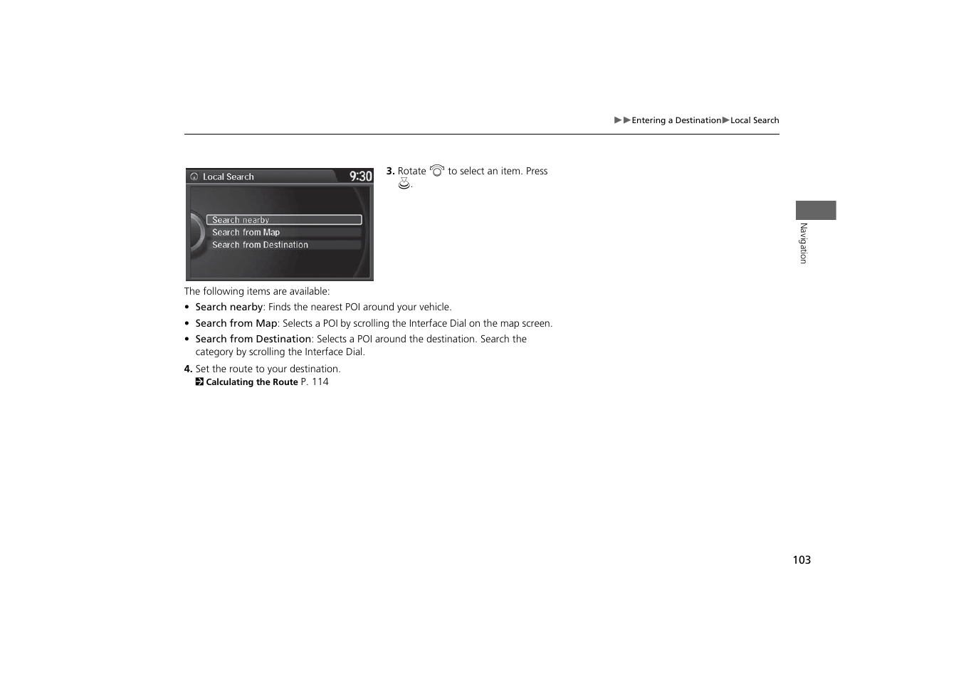 Acura 2015 MDX - Navigation Manual (With Software Update) Ver. ST03 User Manual | Page 104 / 349