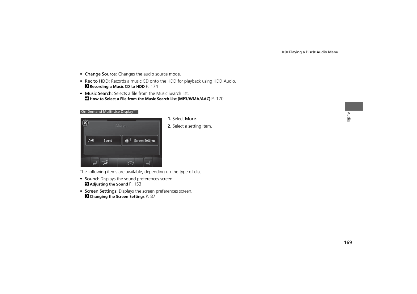 Acura 2015 MDX - Navigation Manual (With Software Update) Ver. ST03 User Manual | Page 170 / 349