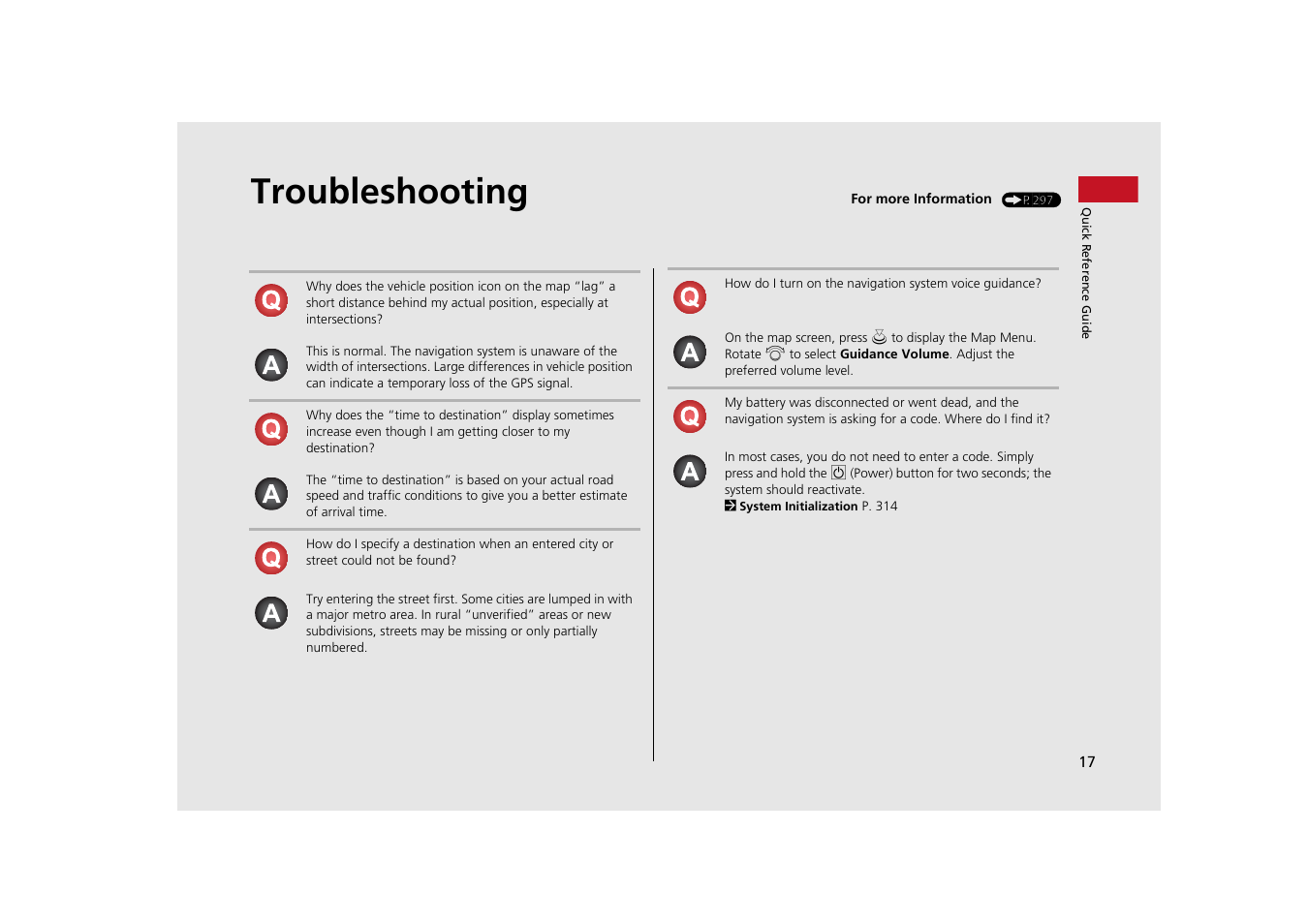 Troubleshooting | Acura 2015 MDX - Navigation Manual (With Software Update) Ver. ST03 User Manual | Page 18 / 349