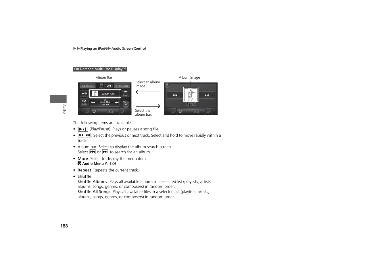 Acura 2015 MDX - Navigation Manual (With Software Update) Ver. ST03 User Manual | Page 189 / 349