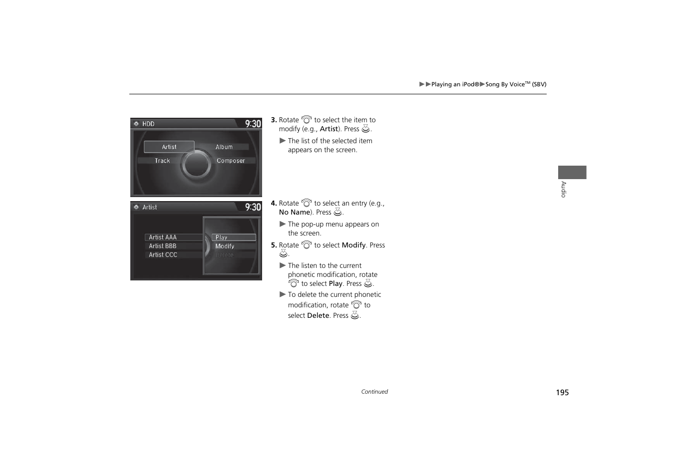 Acura 2015 MDX - Navigation Manual (With Software Update) Ver. ST03 User Manual | Page 196 / 349