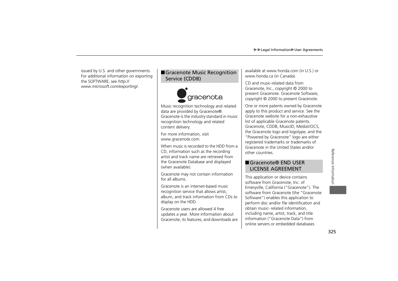 Acura 2015 MDX - Navigation Manual (With Software Update) Ver. ST03 User Manual | Page 326 / 349