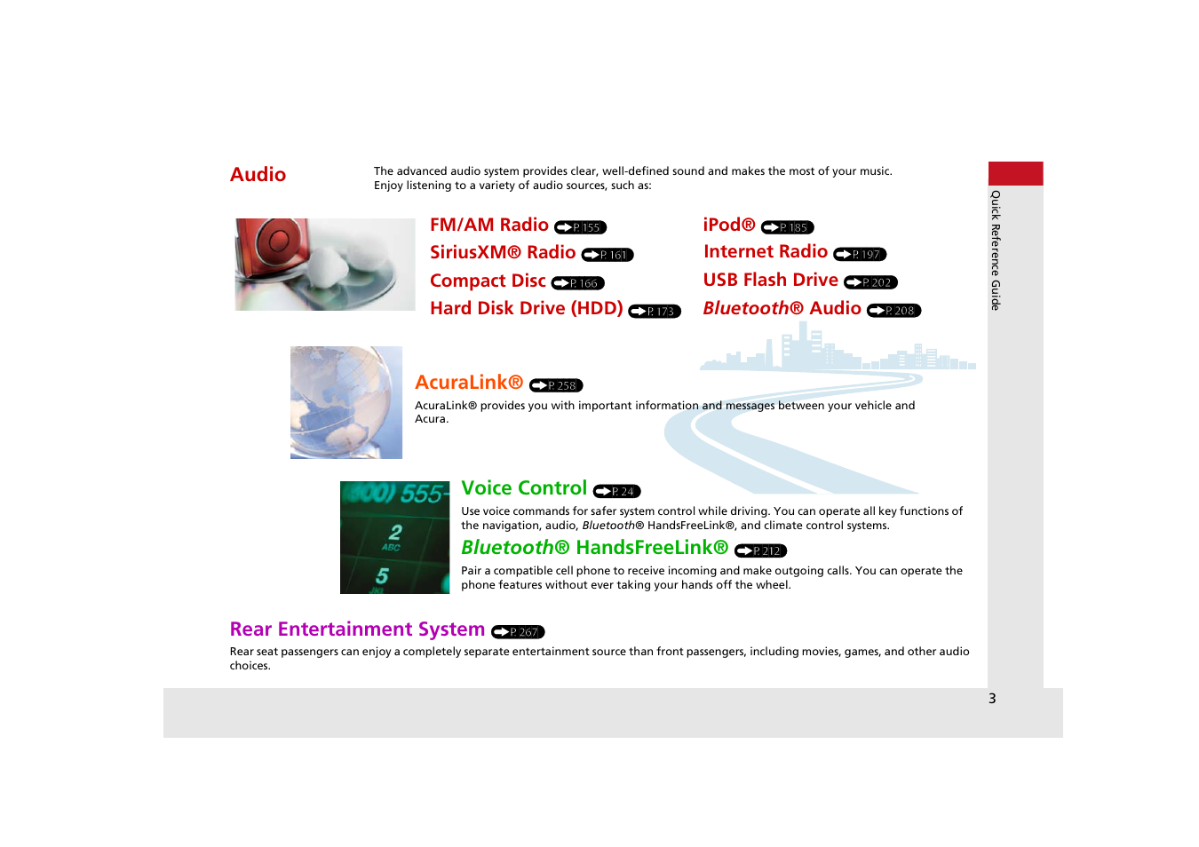 Acura 2015 MDX - Navigation Manual (With Software Update) Ver. ST03 User Manual | Page 4 / 349