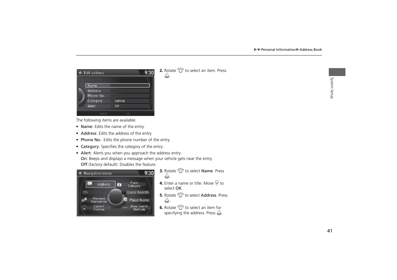 Acura 2015 MDX - Navigation Manual (With Software Update) Ver. ST03 User Manual | Page 42 / 349