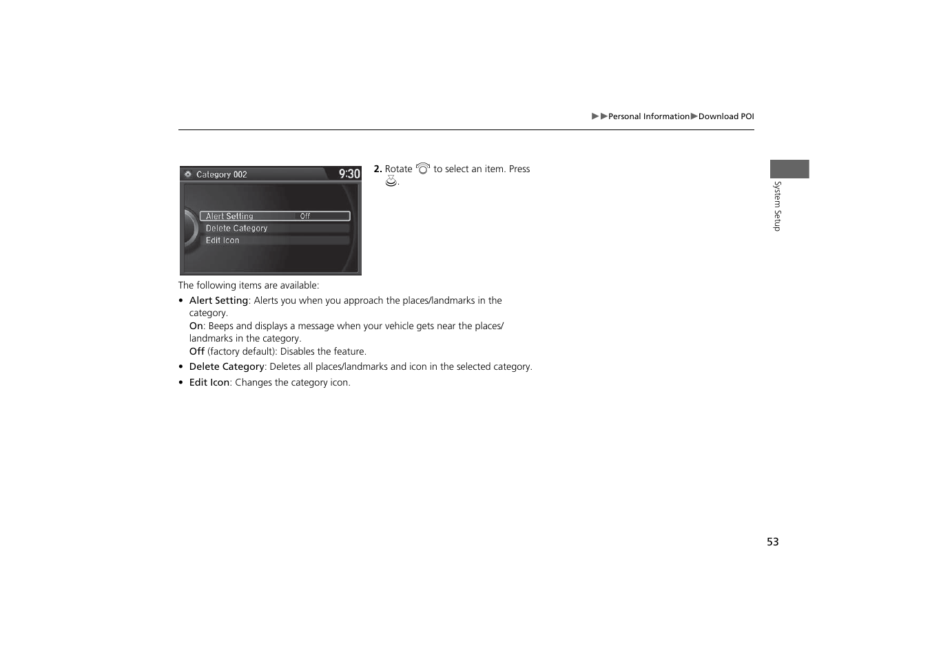 Acura 2015 MDX - Navigation Manual (With Software Update) Ver. ST03 User Manual | Page 54 / 349