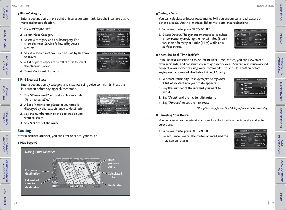 Routing | Acura 2015 RDX - Owner's Guide (Revised 10/11/2014) User Manual | Page 42 / 71