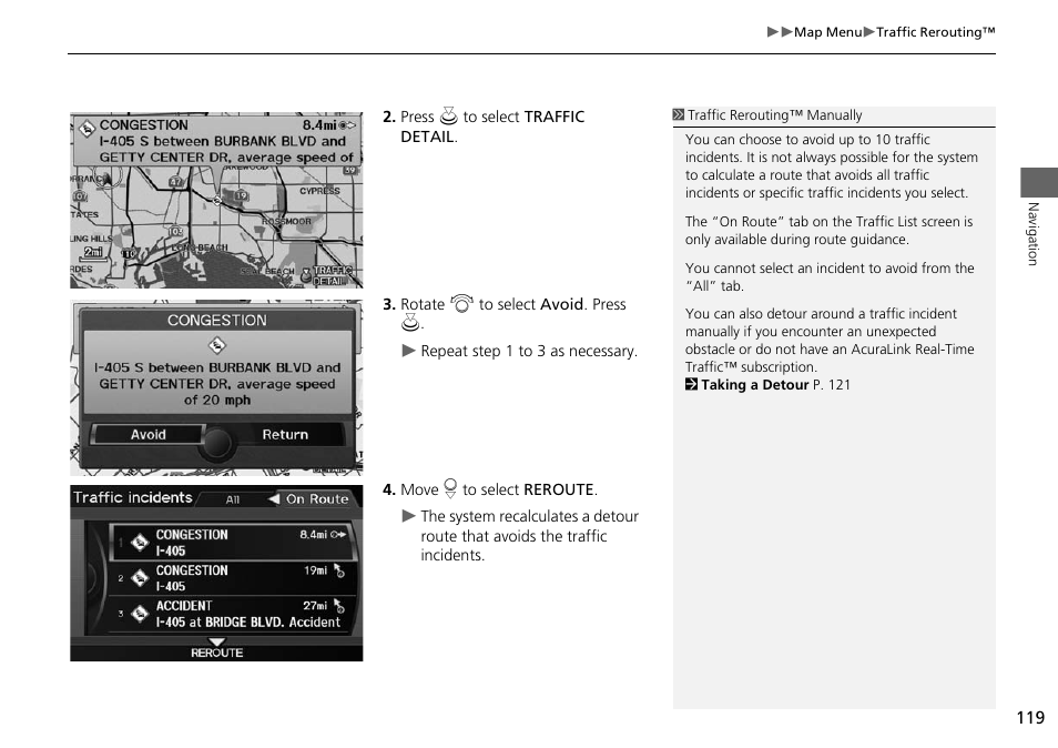 Acura 2015 RDX - Navigation Manual User Manual | Page 120 / 258