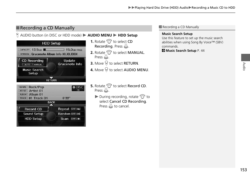 Acura 2015 RDX - Navigation Manual User Manual | Page 154 / 258