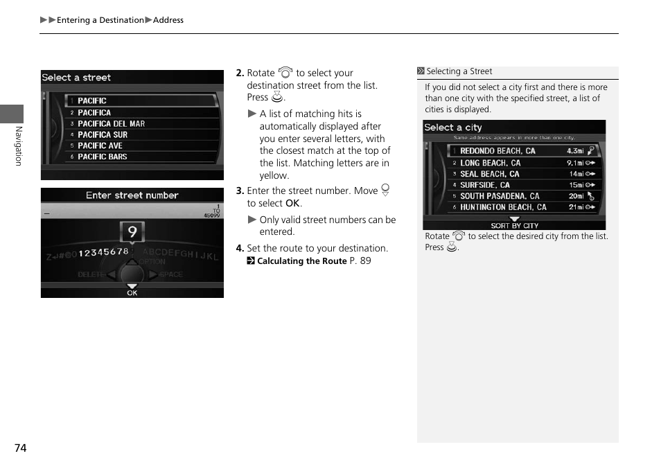 Acura 2015 RDX - Navigation Manual User Manual | Page 75 / 258
