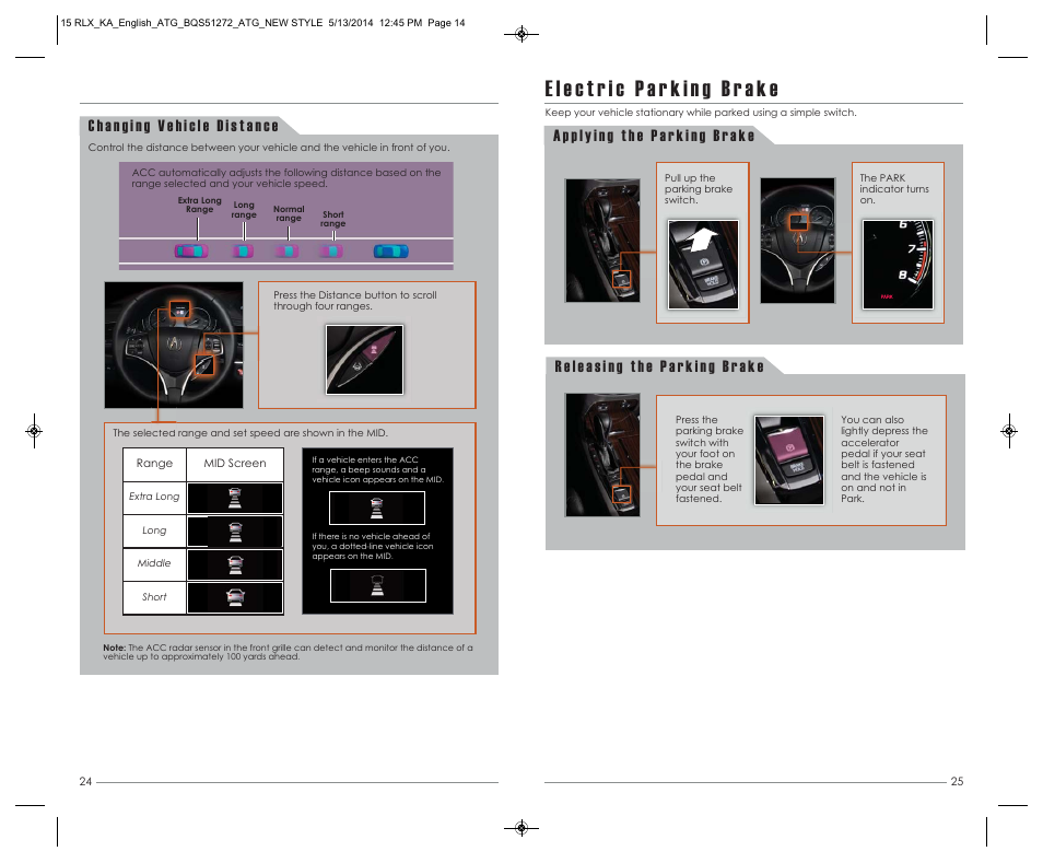 Acura 2015 RLX - Advanced Technology Guide User Manual | Page 14 / 27