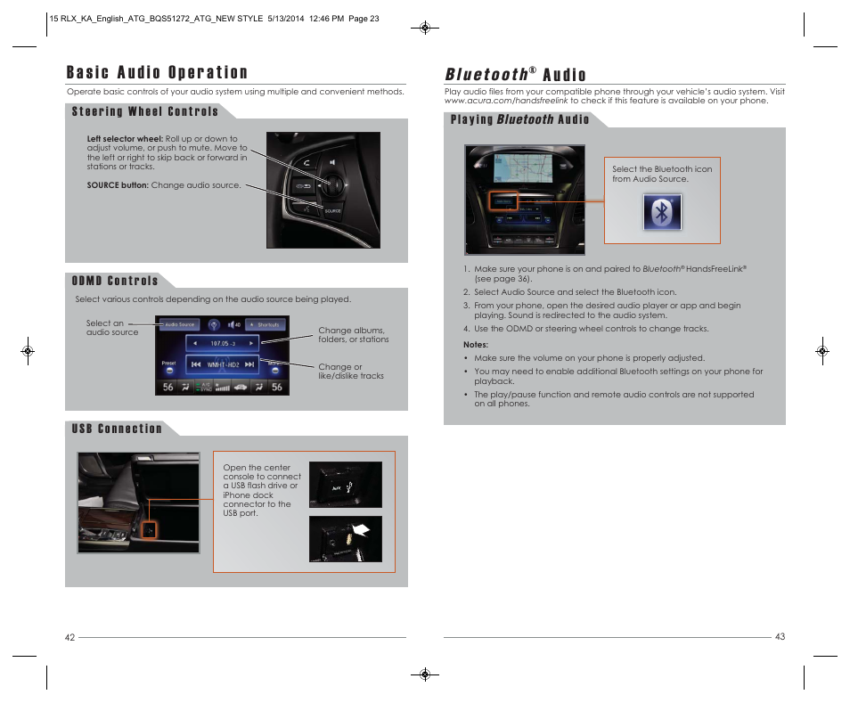 Bluetooth | Acura 2015 RLX - Advanced Technology Guide User Manual | Page 23 / 27