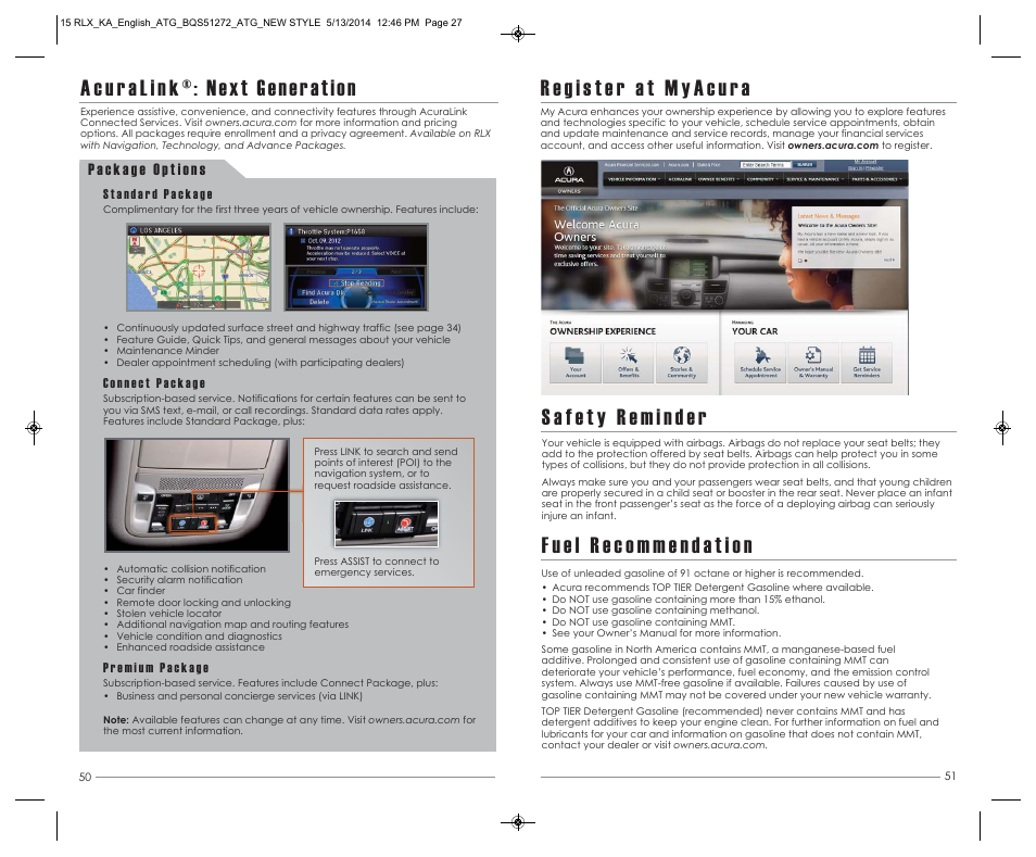 Acura 2015 RLX - Advanced Technology Guide User Manual | Page 27 / 27