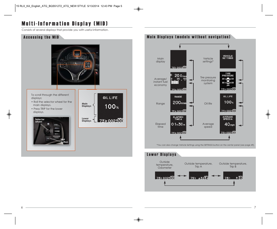 Acura 2015 RLX - Advanced Technology Guide User Manual | Page 5 / 27