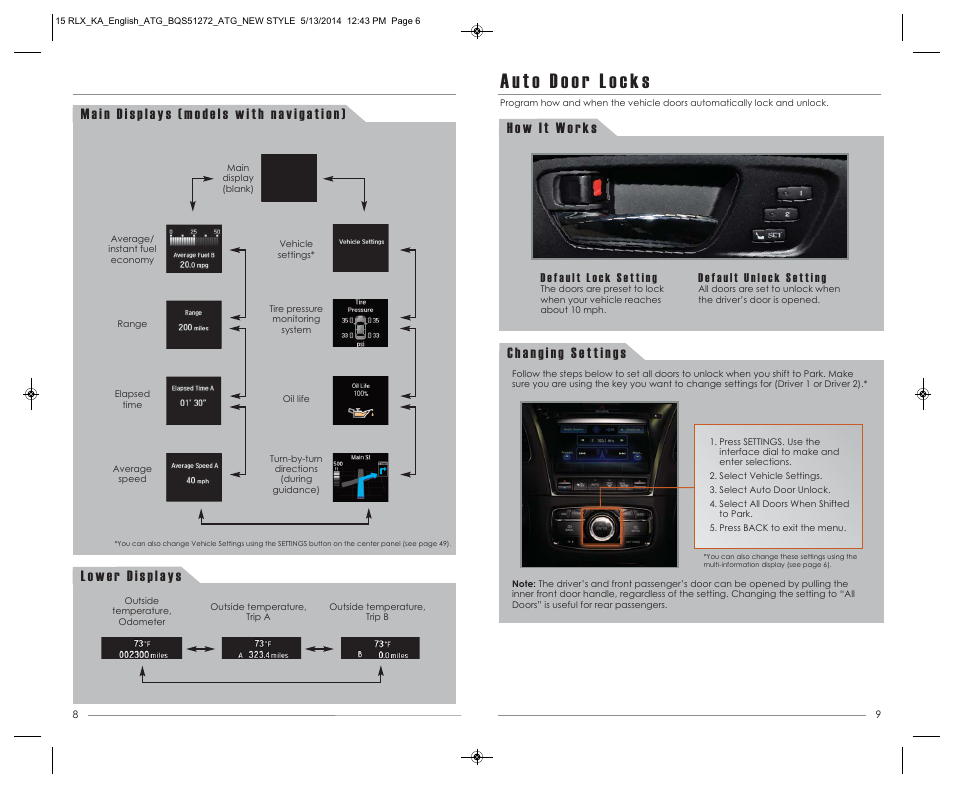 Acura 2015 RLX - Advanced Technology Guide User Manual | Page 6 / 27