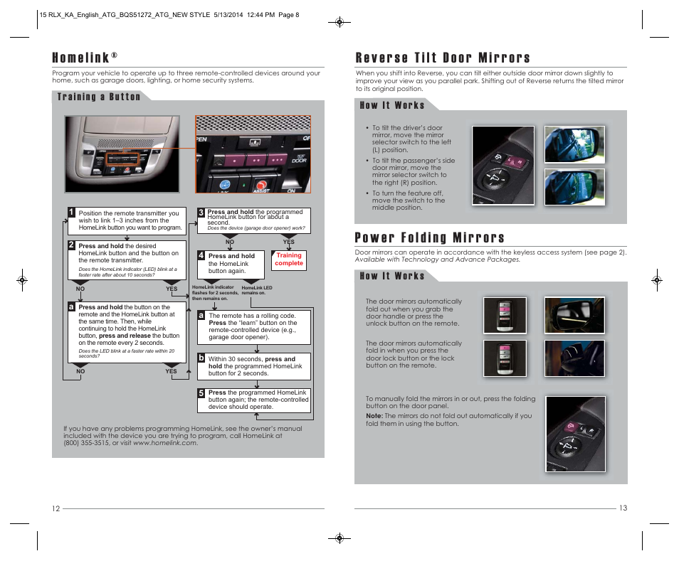 Acura 2015 RLX - Advanced Technology Guide User Manual | Page 8 / 27