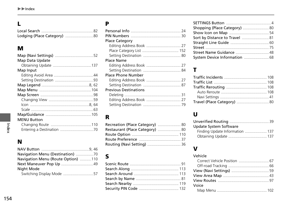 Acura 2015 RLX - Navigation Manual User Manual | Page 155 / 156