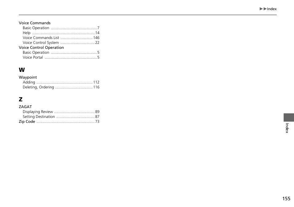 Acura 2015 RLX - Navigation Manual User Manual | Page 156 / 156