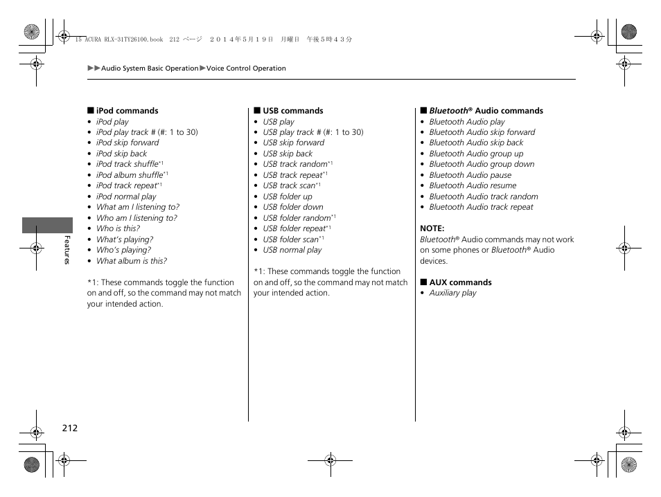 Acura 2015 RLX - Owner's Manual User Manual | Page 213 / 521