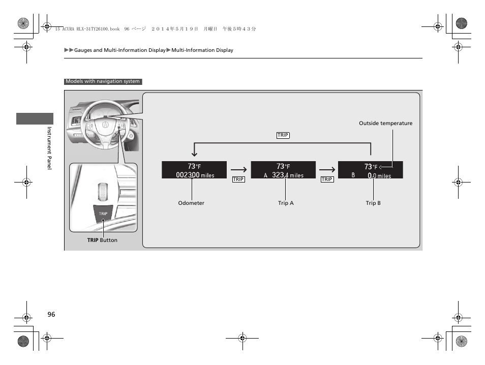 P 96 | Acura 2015 RLX - Owner's Manual User Manual | Page 97 / 521