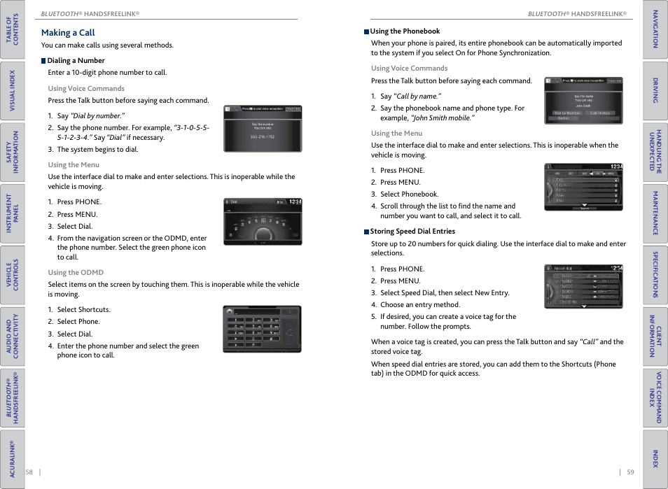 Making a call | Acura 2015 TLX - Owner's Guide (Without Software Update) Ver. ST02 User Manual | Page 33 / 75