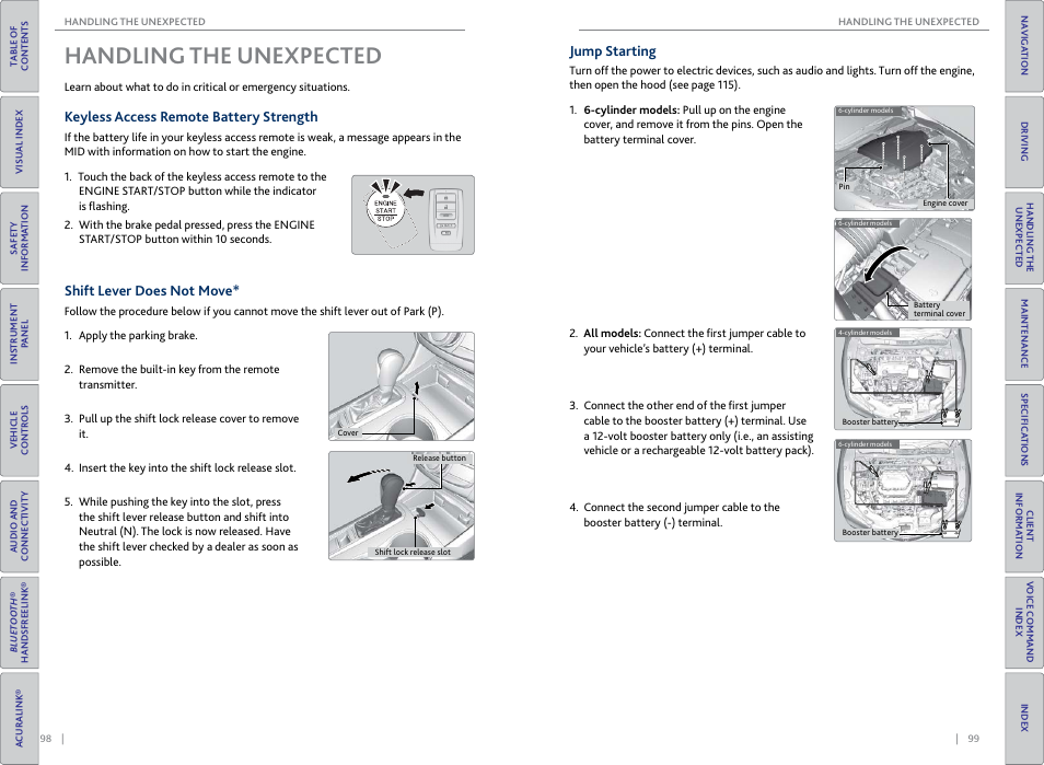 Handling the, Unexpected, Handling the unexpected | Acura 2015 TLX - Owner's Guide (Without Software Update) Ver. ST02 User Manual | Page 53 / 75