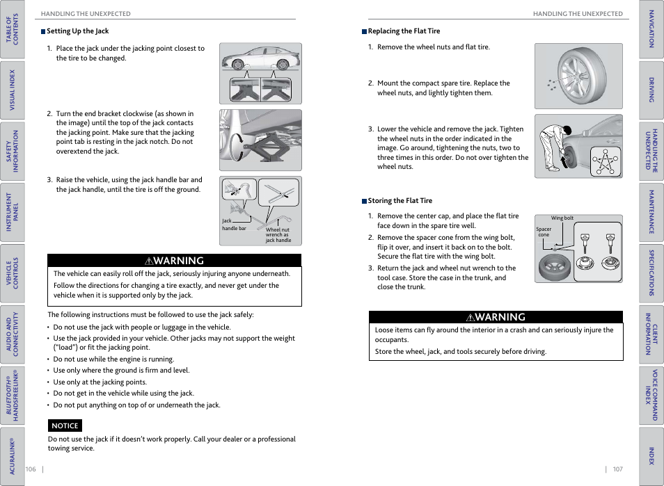 Warning | Acura 2015 TLX - Owner's Guide (Without Software Update) Ver. ST02 User Manual | Page 57 / 75