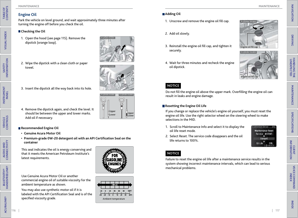 Engine oil | Acura 2015 TLX - Owner's Guide (Without Software Update) Ver. ST02 User Manual | Page 62 / 75